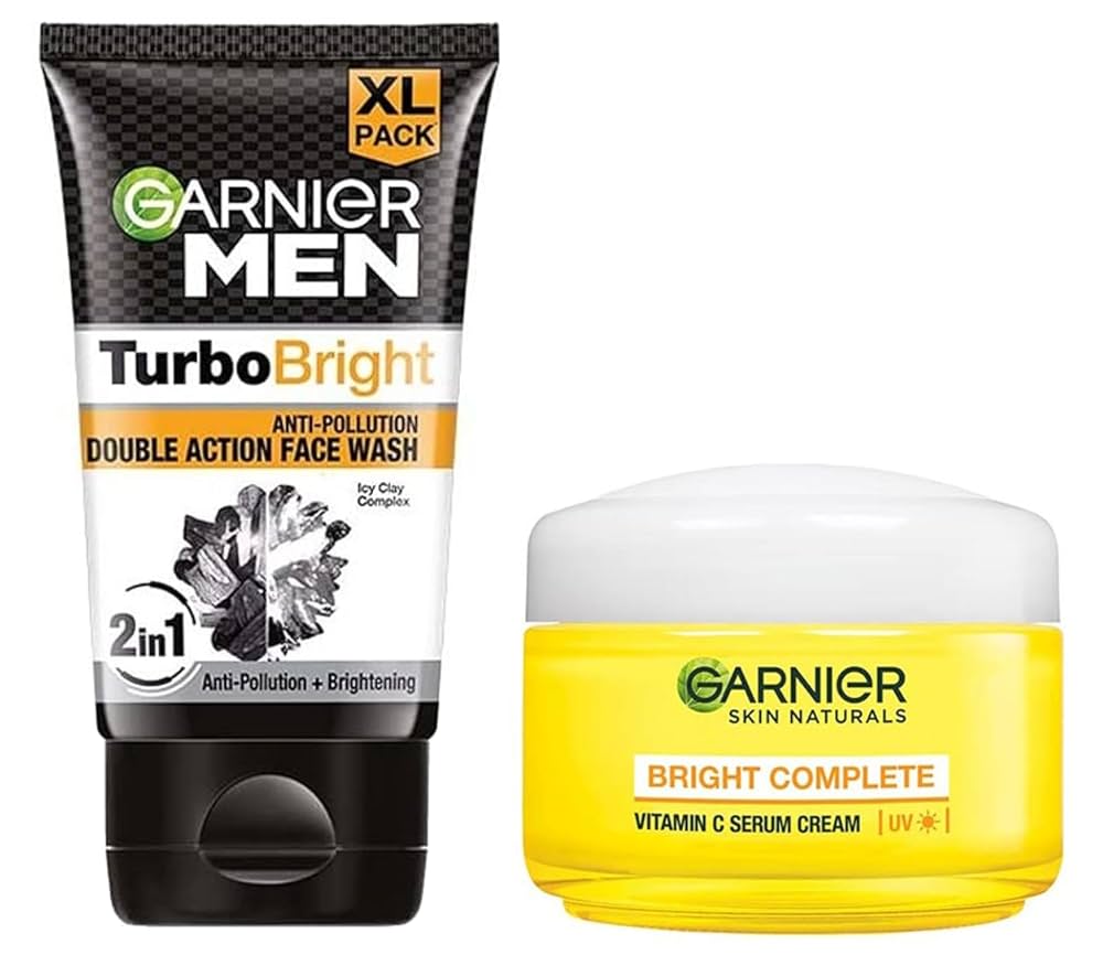 Garnier Men TurboBright Double Action Face Wash